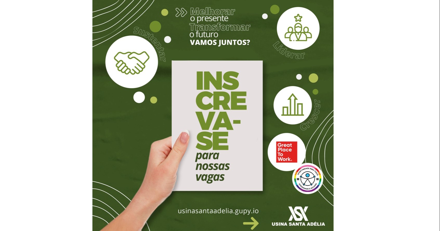 Usina líder de SP contrata para vagas de emprego para funileiro, mecânico, motorista, operador, além de vários programas de estágio em aberto